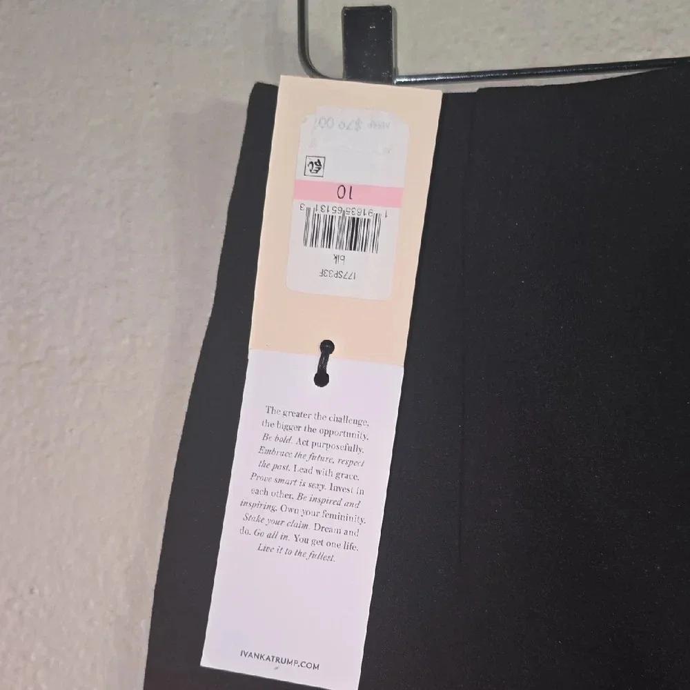 NWT Ivanka Trump Black Pencil Mini Skirt Cocktail - Picture 2 of 6